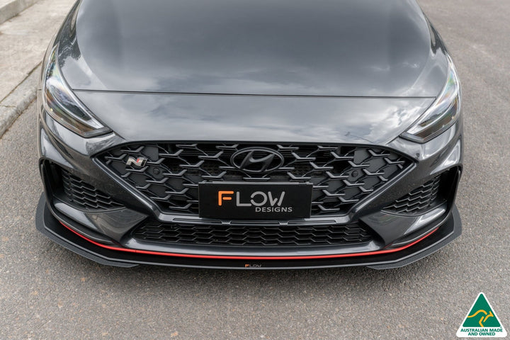 Flow Designs i30N Fastback PD FL (2022+) Front Lip Splitter Extensions - Pair