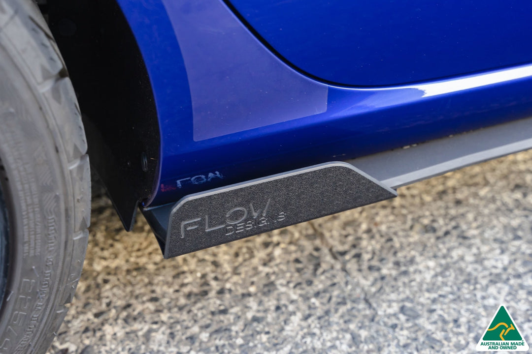 Flow Designs i30 N Line Hatch PD (2018+) Side Skirt Splitters [GLOSS BLACK] - Pair