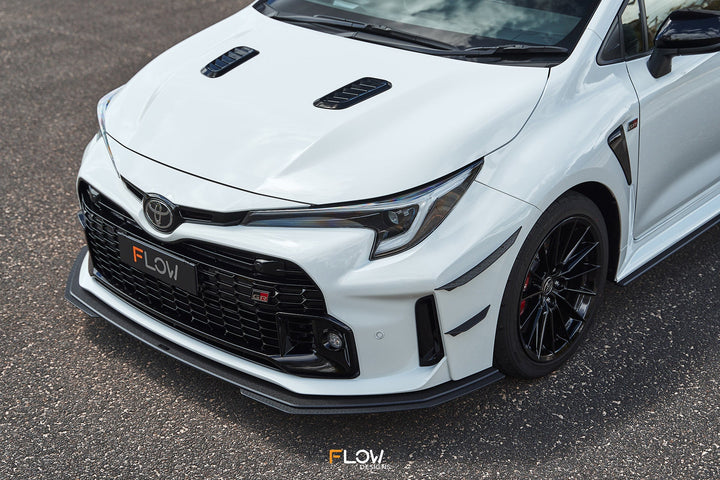 Corolla GR Chassis Mounted Front Lip Splitter | Textured