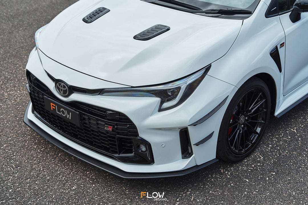 Corolla GR Chassis Mounted Front Lip Splitter | Textured