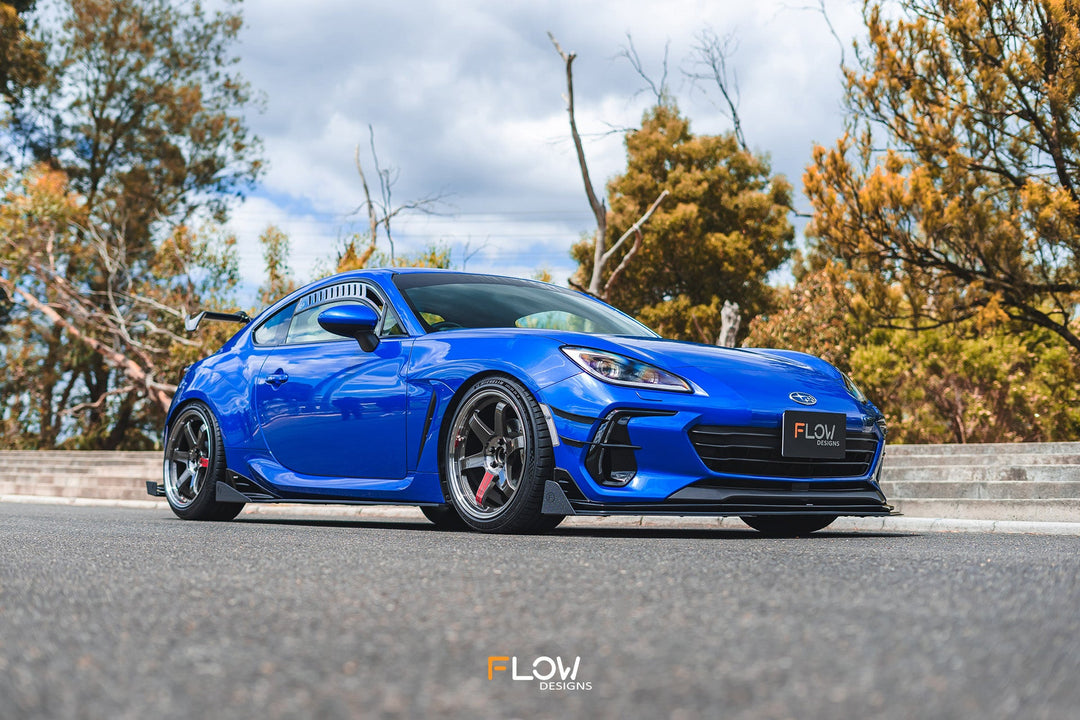 Flow Designs Side Skirt Splitters for 2022+ Subaru BRZ ZD8 STi - Gloss [Pair]