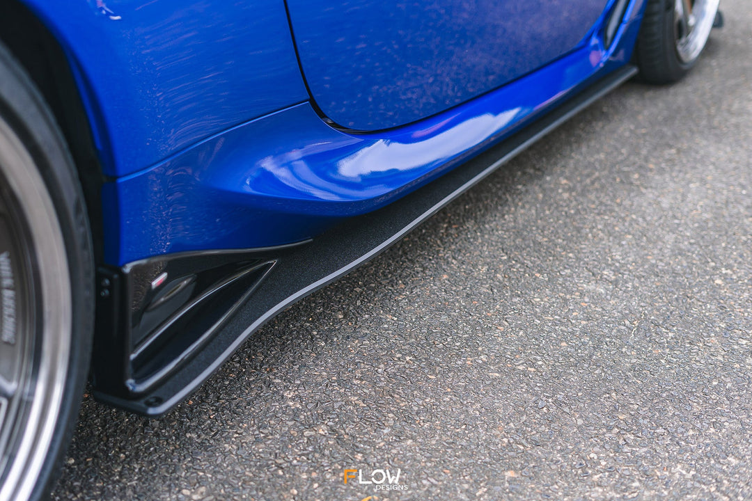 Flow Designs Side Skirt Splitters for 2022+ Subaru BRZ ZD8 STi - Textured [Pair]