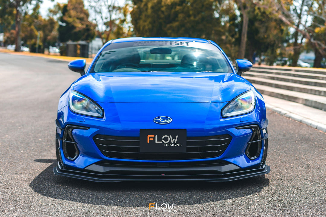 Flow Designs Front Lip Splitter Extensions for 2022+ Subaru BRZ ZD8 STi [Pair]