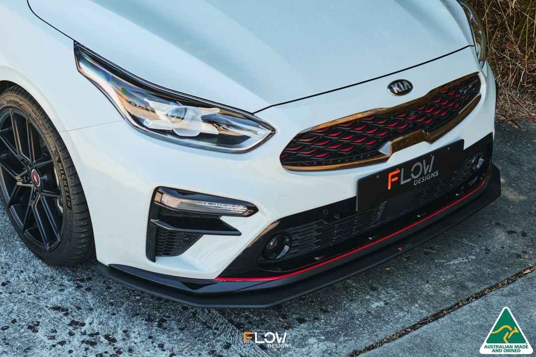 Flow Designs Cerato GT PFL Front Lip Splitter & Reinforcement Brackets