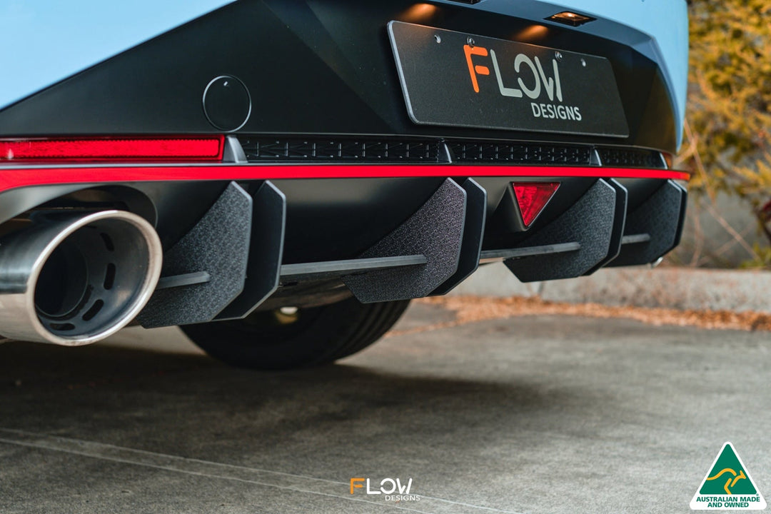 Flow Designs CN7 i30N Sedan (2021) Flow-Lock Rear Diffuser [GLOSS BLACK]