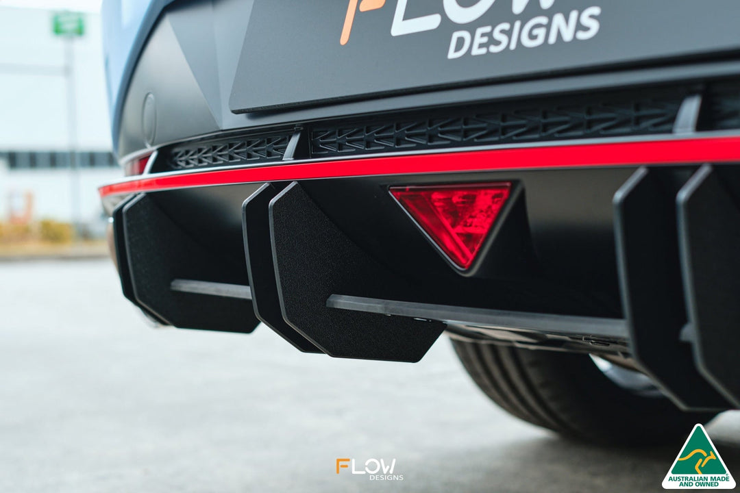 Flow Designs CN7 i30N Sedan (2021) Flow-Lock Rear Diffuser [GLOSS BLACK]