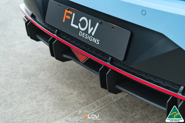 Flow Designs CN7 i30N Sedan (2021) Flow-Lock Rear Diffuser [GLOSS BLACK]