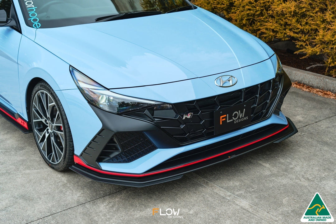 Flow Designs CN7 Elantra N Sedan (2021) Front Lip Splitter Extensions - Pair