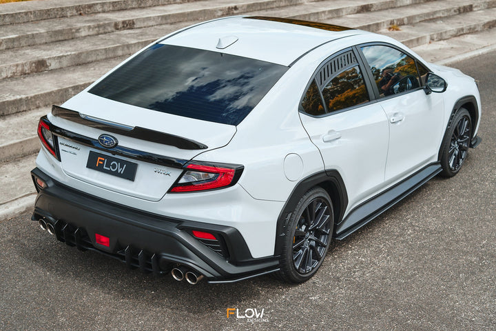 Flow Designs Side Skirt Splitters for 2022+ WRX VB - Textured [Pair]