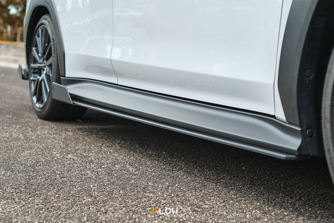 Flow Designs Side Skirt Splitters for 2022+ WRX VB - Textured [Pair]