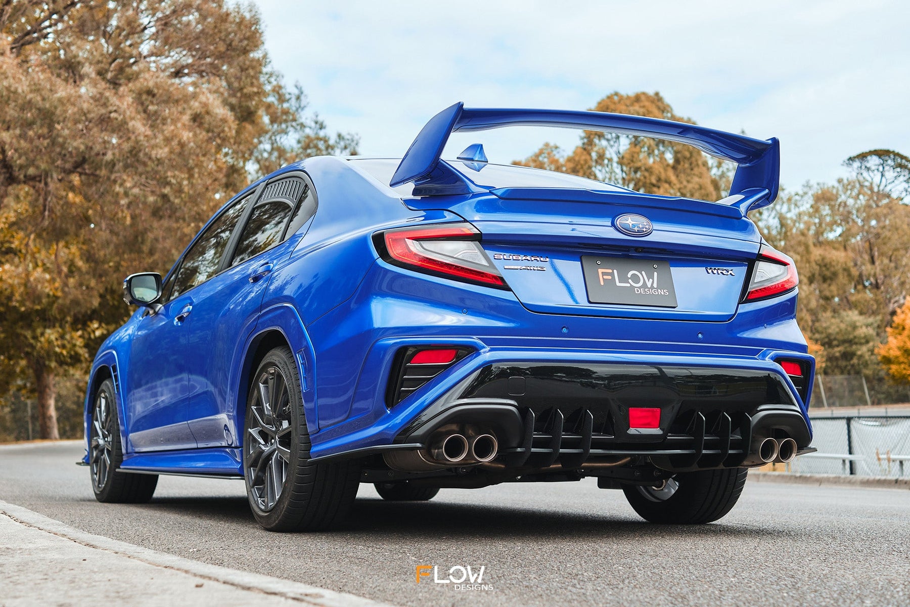 Vb Wrx Rear Diffuser Red Automodellista | Flow Designs Subaru VB WRX 22+ Flow-Lock Rear ...
