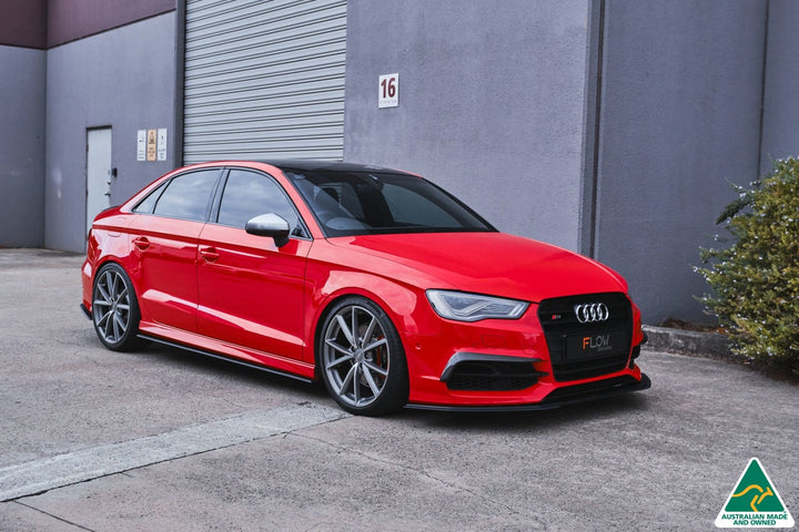 S3 8V Sedan Pre-Facelift Front Lip Splitter Extensions
