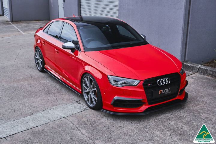 S3 8V Sedan Pre-Facelift Front Lip Splitter Extensions