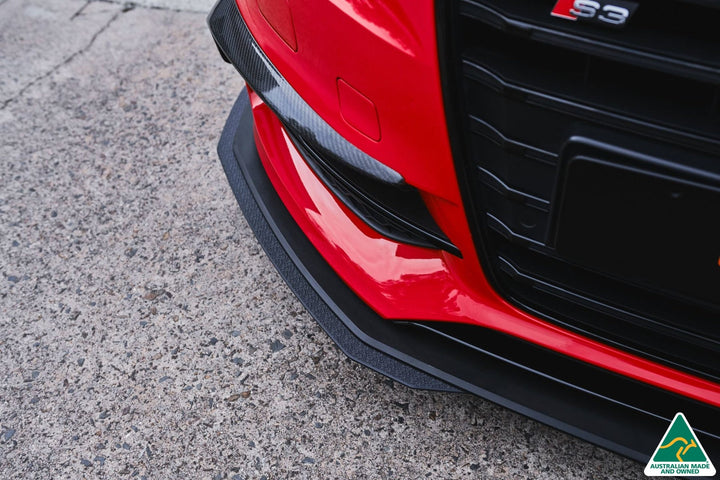 S3 8V Sedan Pre-Facelift Front Lip Splitter Extensions