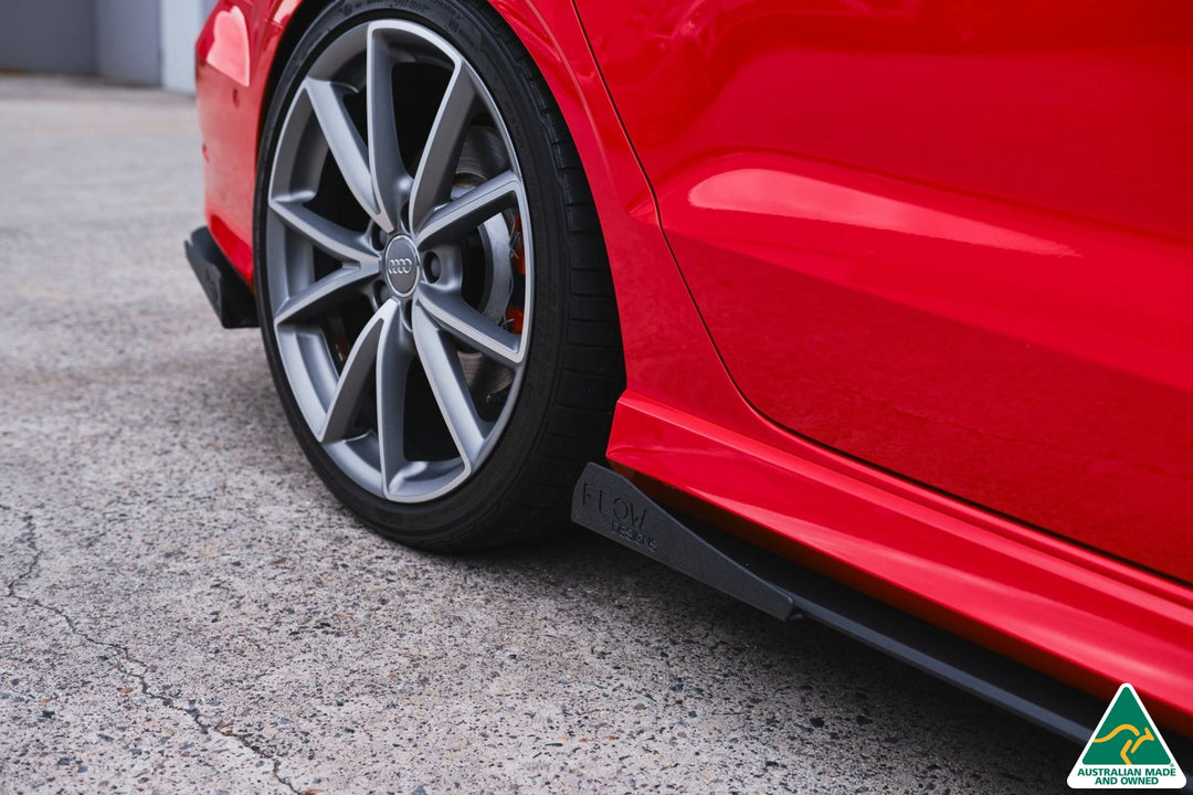 S3 8V Sedan Pre-Facelift Side Skirt Splitters V3