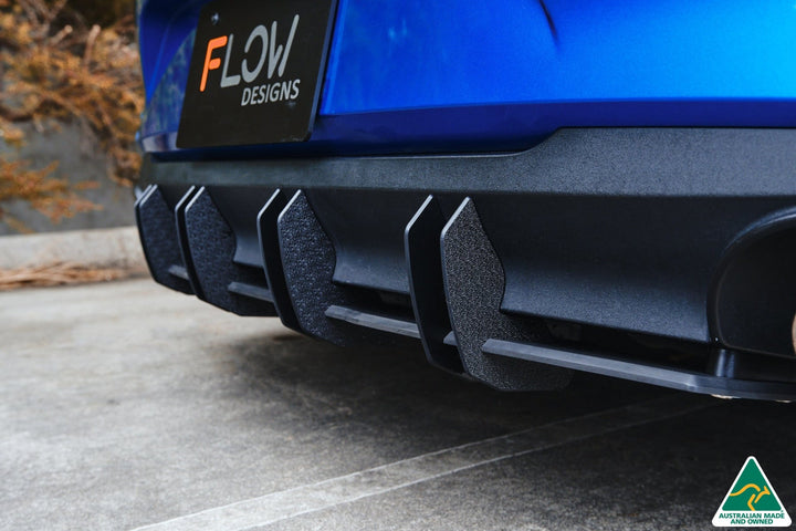 Flow Designs i30 SR Hatch (2017-2018) Flow-Lock Rear Diffuser [GLOSS BLACK]