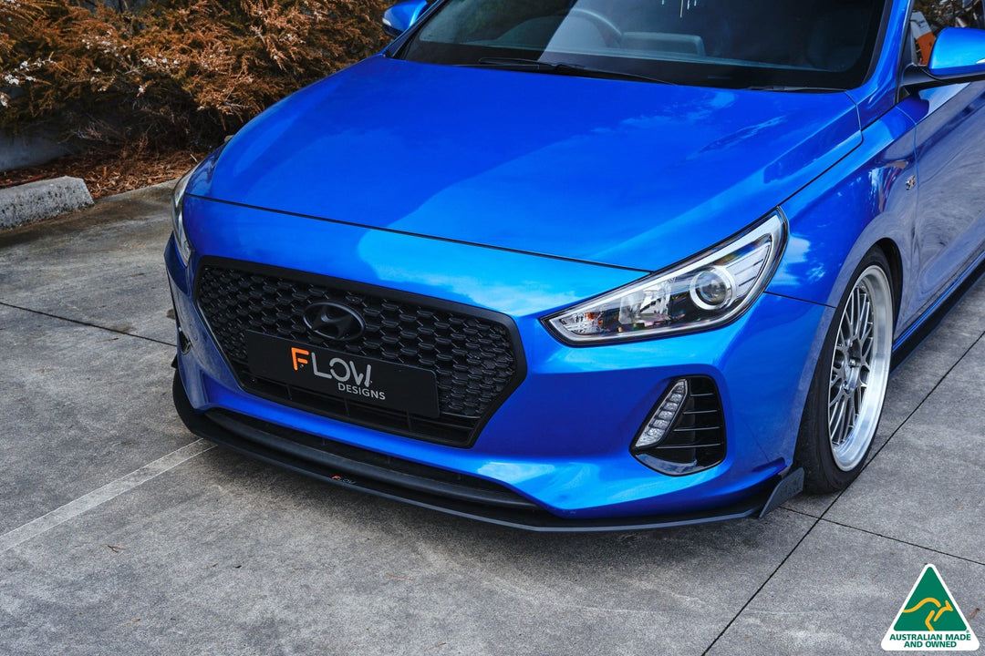 Flow Designs i30 SR Hatch (2017-2018) Front Lip Splitter Winglets - Pair