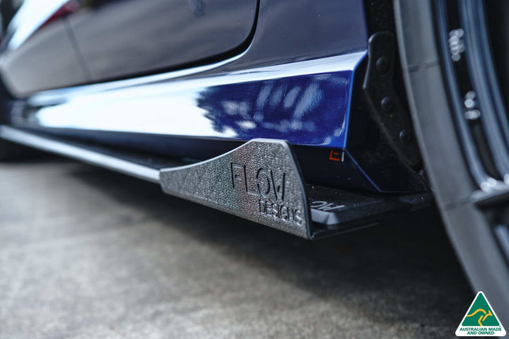 S3 8V Sedan FL Side Skirt Splitter Winglets