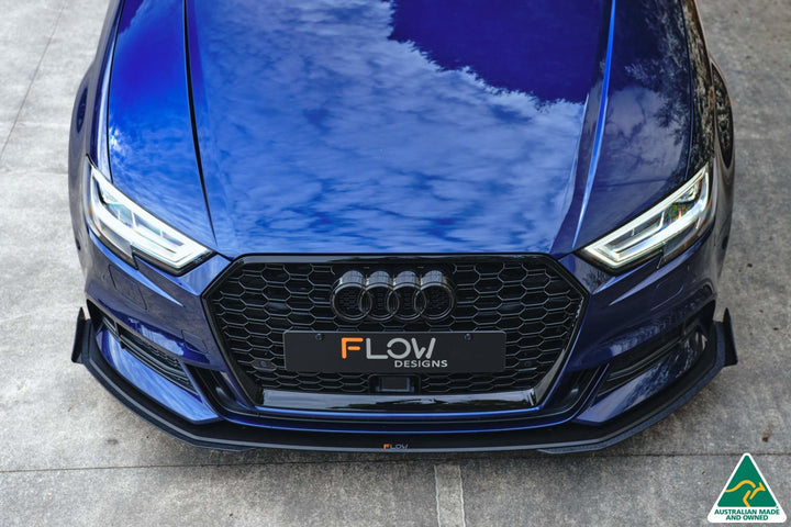 S3 8V Sedan Facelift Front Lip Splitter Extensions