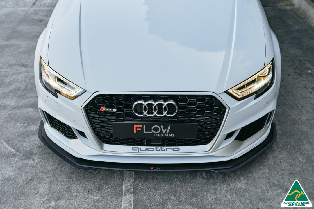RS3 8V Sedan Facelift Front Lip Splitter Extensions