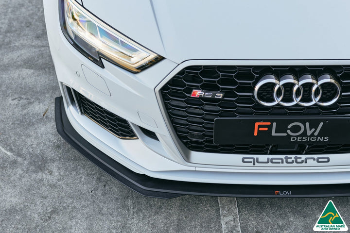 RS3 8V Sedan Facelift Front Lip Splitter Extensions