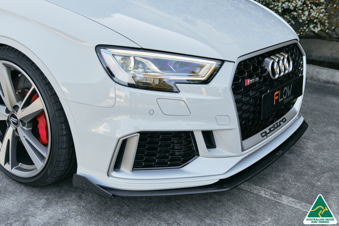 RS3 8V Sedan Facelift Front Lip Splitter Winglets