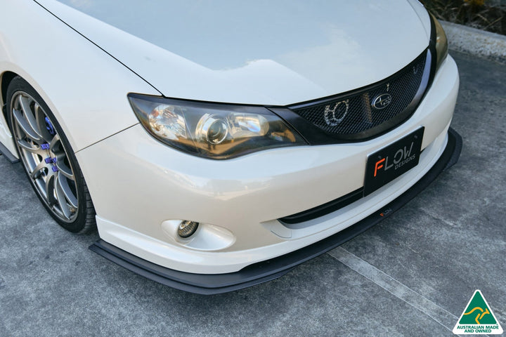 Flow Designs Front Lip Splitter & Mounting Brace for Subaru Impreza WRX/RS G3 Hatch PFL