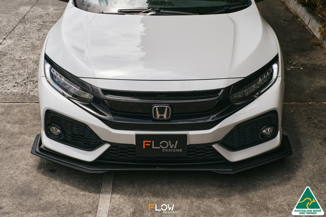 FK4/FK7 Civic RS Hatch PFL Front Lip Splitter Extensions