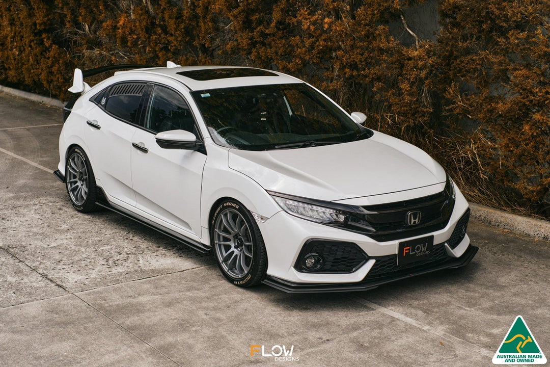 FK4/FK7 Civic RS Hatch PFL Front Lip Splitter Extensions