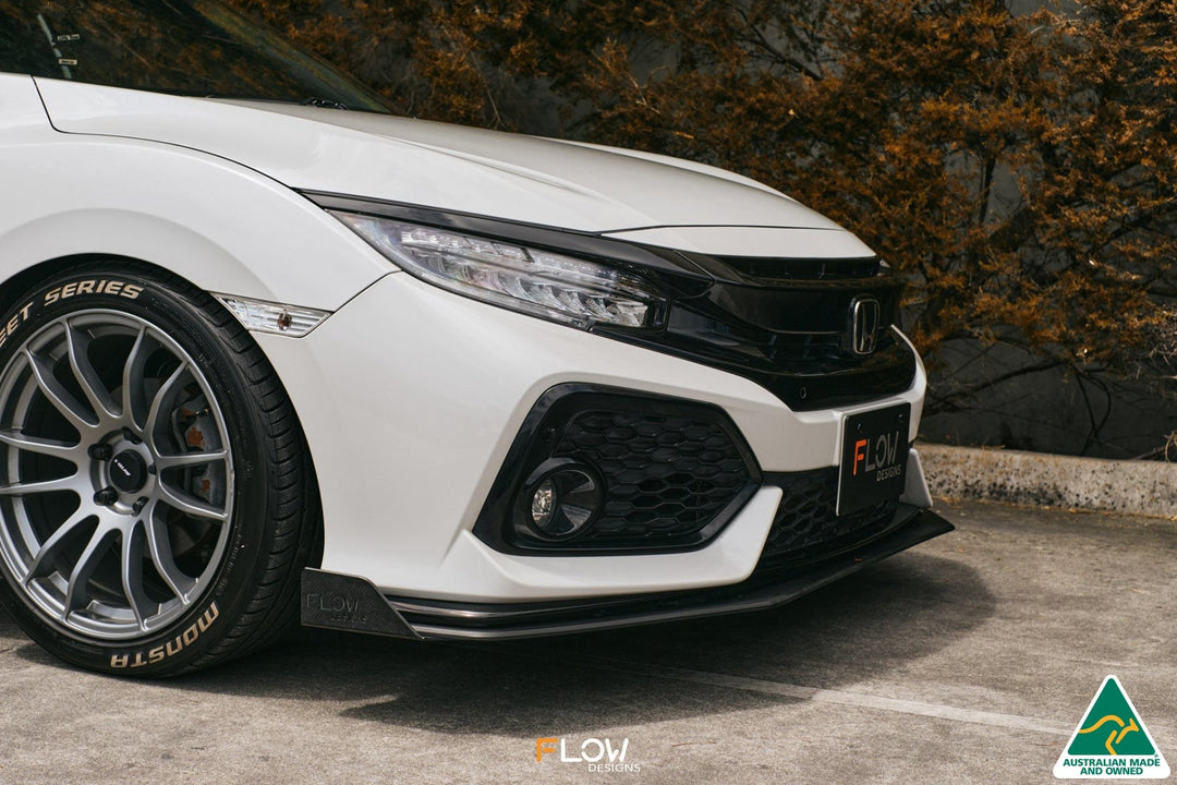 FK4/FK7 Civic RS Hatch PFL Front Lip Splitter Winglets