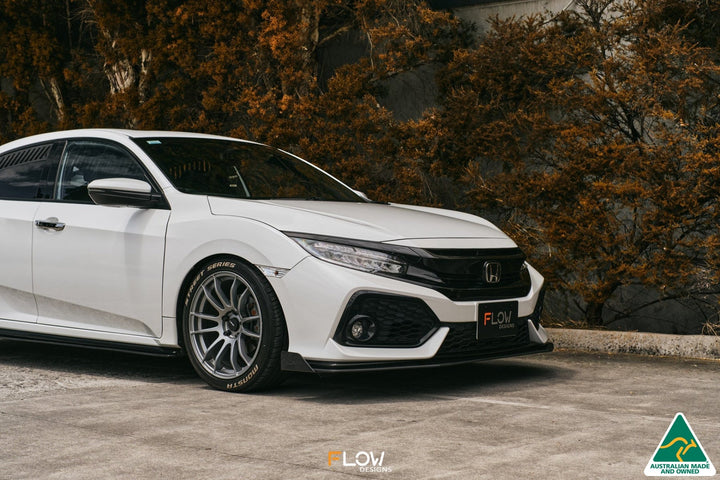 FK4/FK7 Civic RS Hatch PFL Front Lip Splitter Winglets
