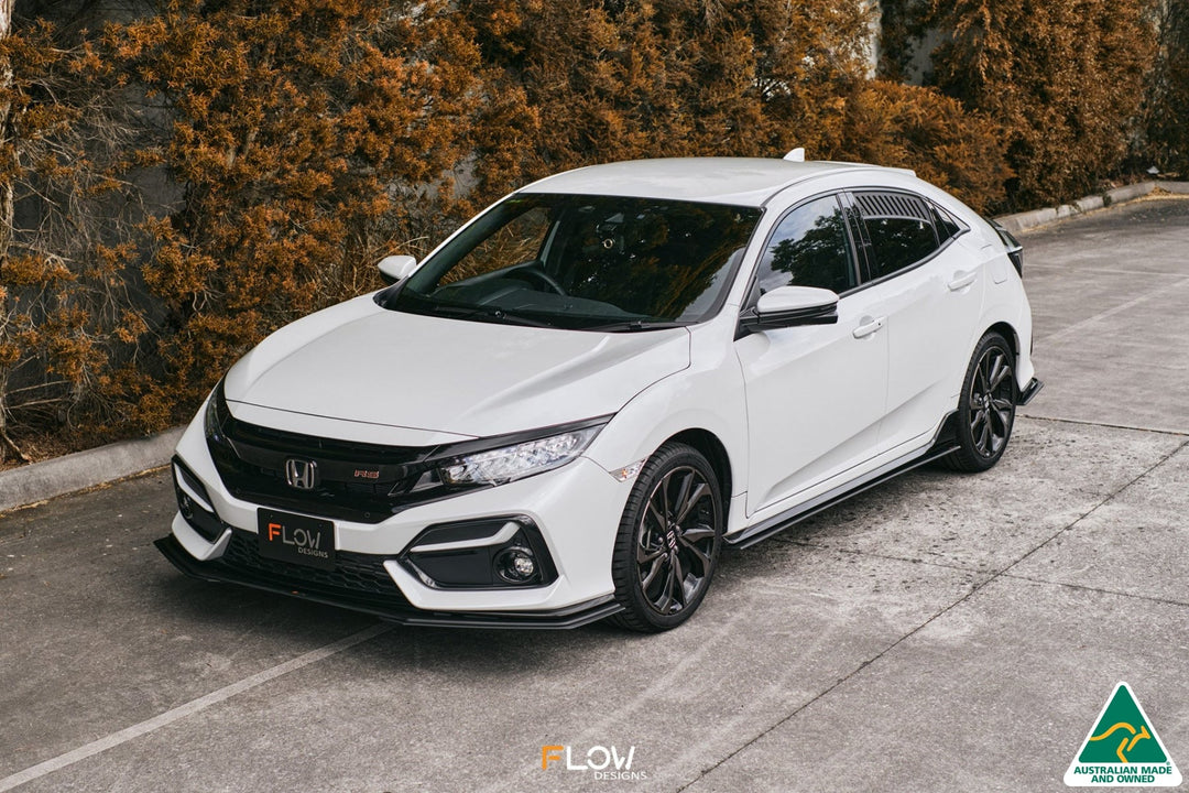 FK4/FK7 Civic RS Hatch FL Front Lip Splitter Extensions