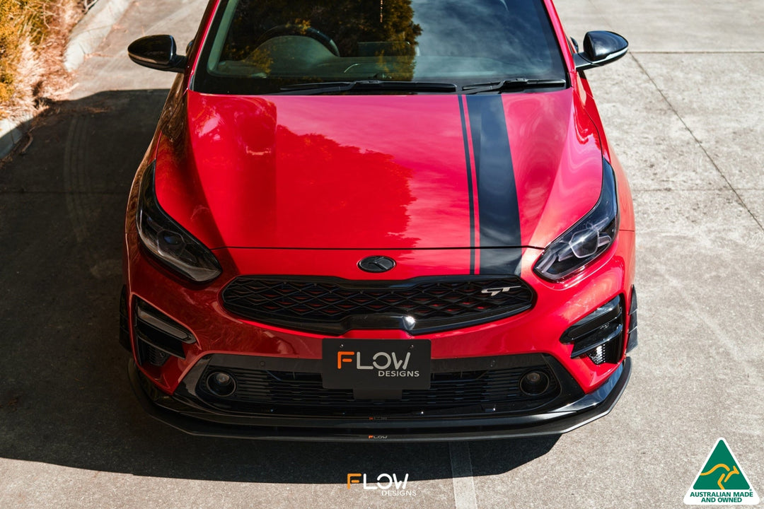 Flow Designs Cerato GT PFL Front Lip Splitter & Reinforcement Brackets