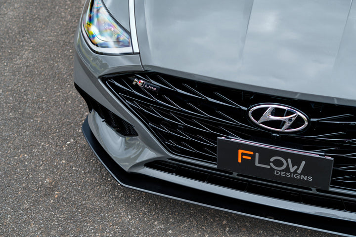 Flow Designs DN8 Sonata N Line (2020-2023) Front Lip Splitter & Reinforcement Bracket [GLOSS BLACK]