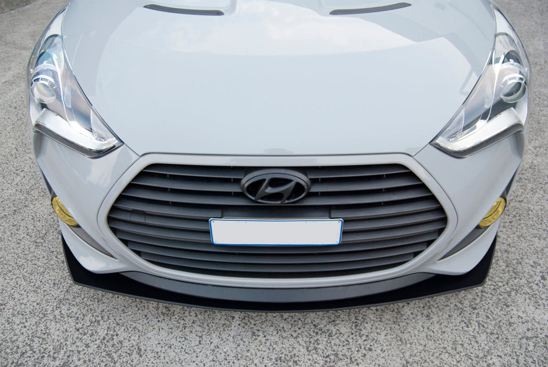 Flow Designs Veloster SR Turbo Front Lip Splitter [GLOSS BLACK]