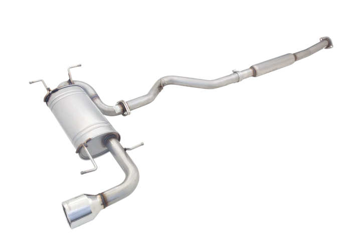 Subaru Impreza Raw 409 Stainless Cat Back System with Single Tip
