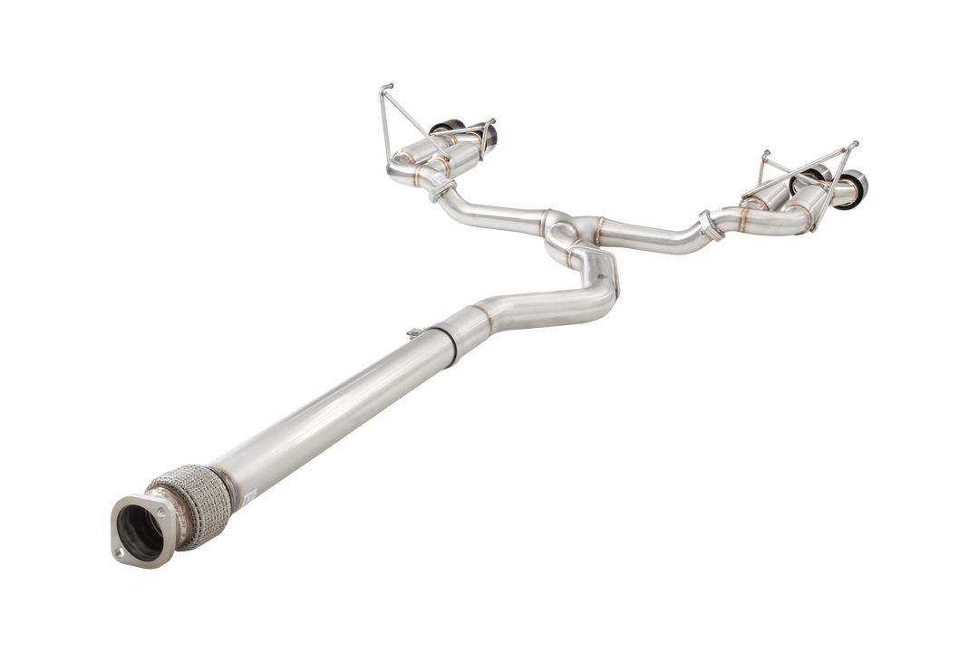 Xforce Subaru WRX VB Race Cat Back Exhaust System with Burnt Blue Tips
