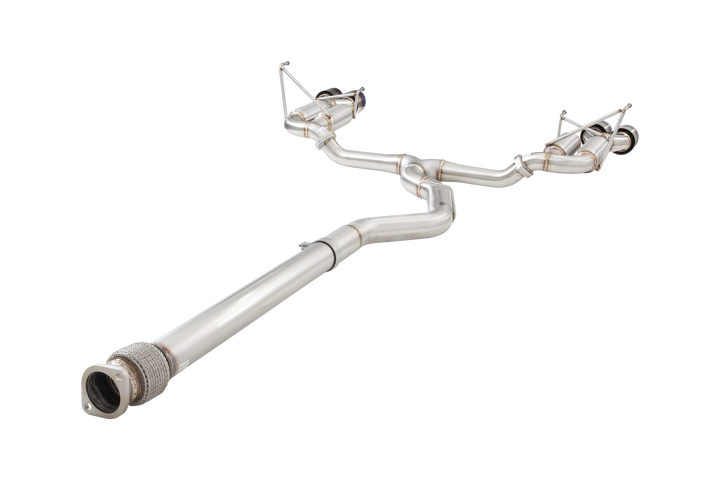 Xforce Subaru WRX VB Race Cat Back Exhaust System with Burnt Blue Tips