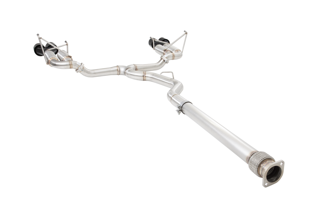 Xforce Subaru WRX VB Race Cat Back Exhaust System with Black Tips