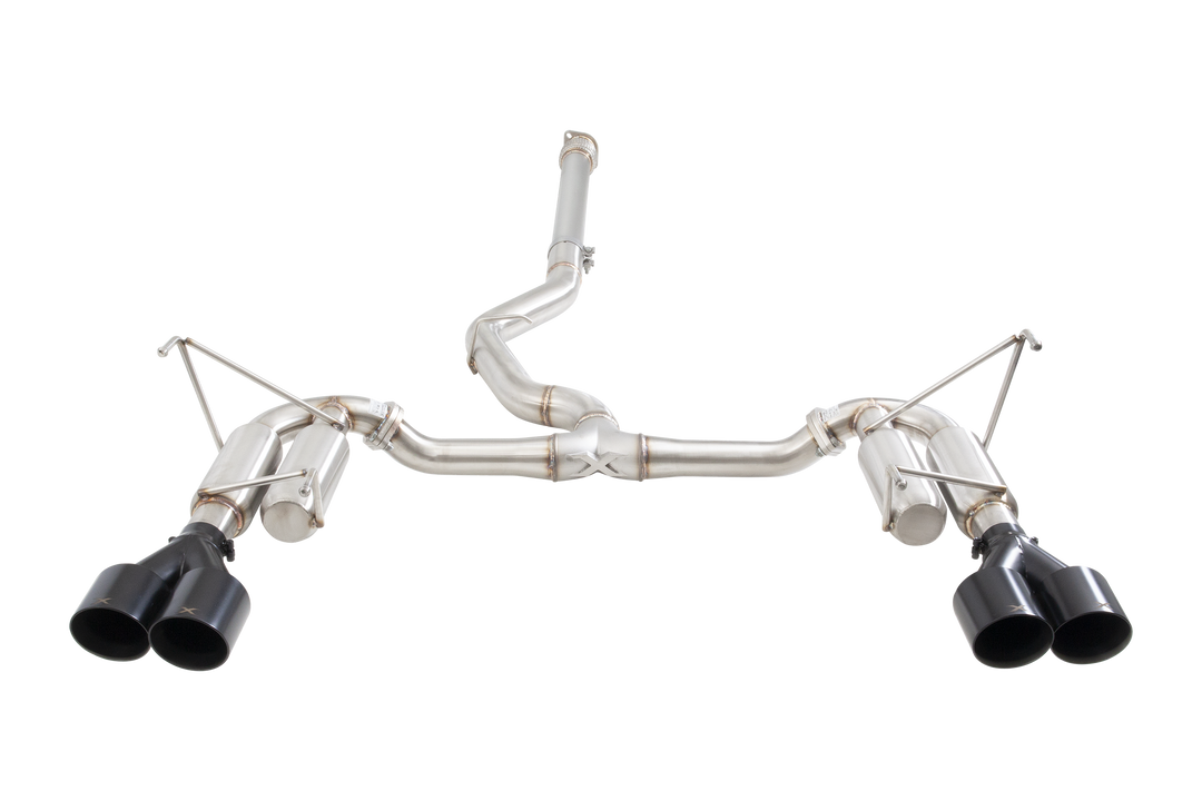 Xforce Subaru WRX VB Race Cat Back Exhaust System with Black Tips