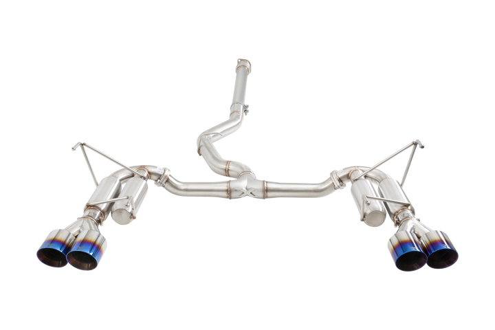 Xforce Subaru WRX VB Race Cat Back Exhaust System with Burnt Blue Tips