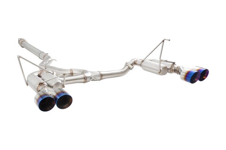 Xforce Subaru WRX VB Race Cat Back Exhaust System with Burnt Blue Tips