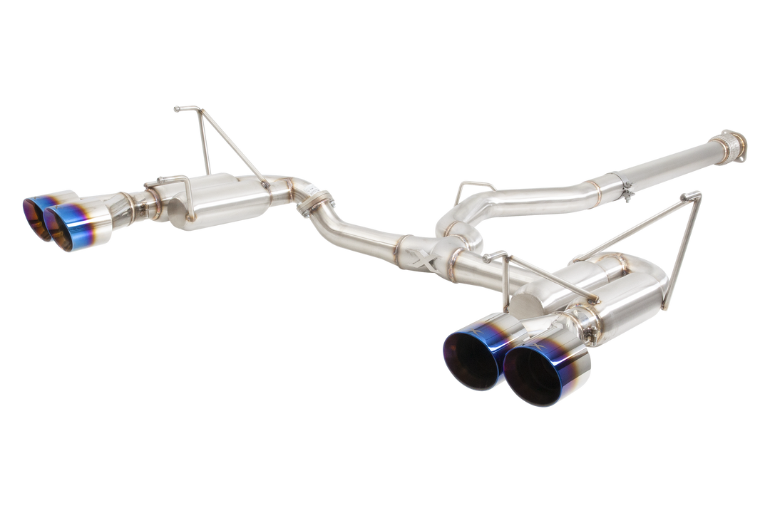 Xforce Subaru WRX VB Race Cat Back Exhaust System with Burnt Blue Tips