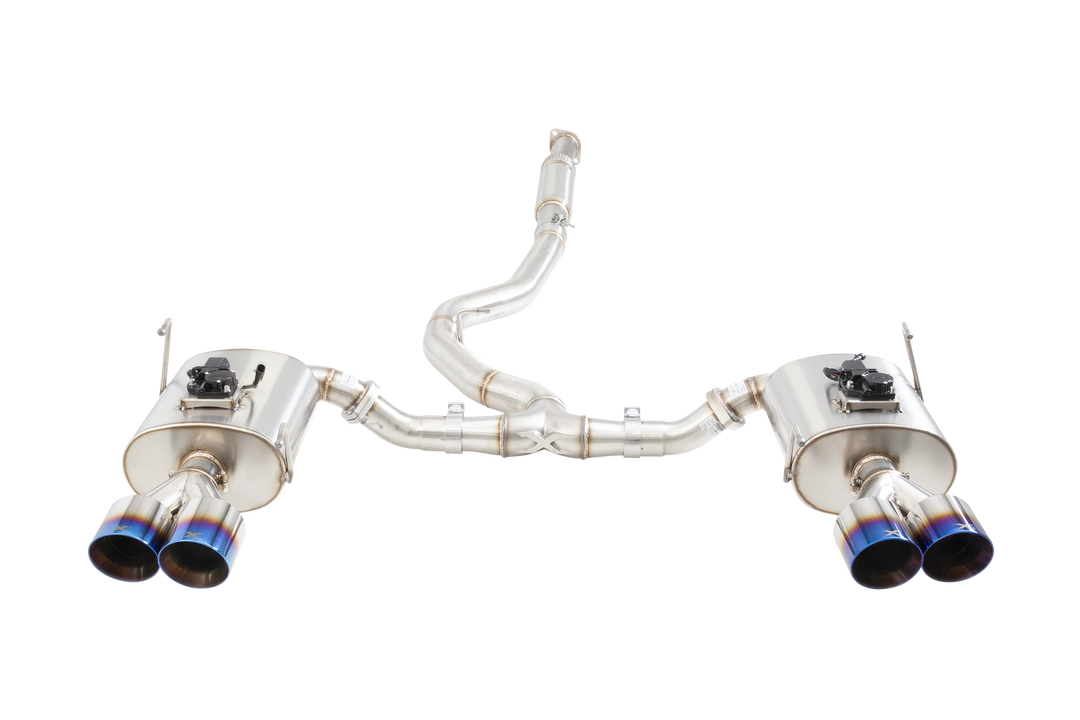 Xforce Subaru WRX / STI G3 & VA Sedan Varex WR Valved Cat Back Exhaust with Burnt Blue Tips