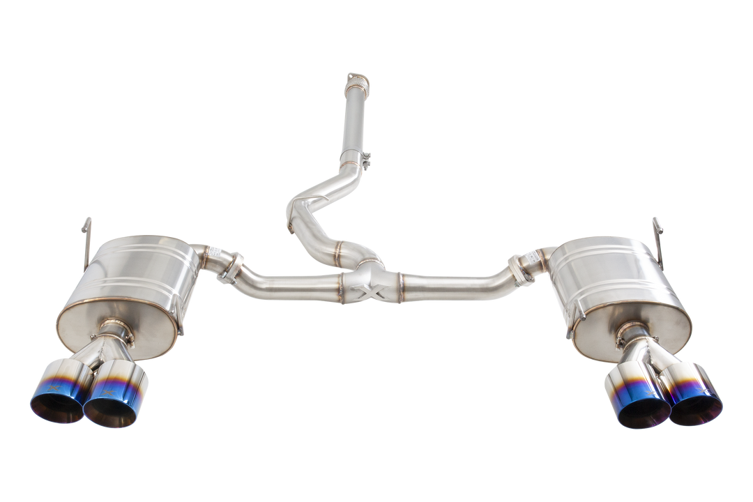 Xforce Subaru WRX VB Cat Back Exhaust System with Burnt Blue Tips