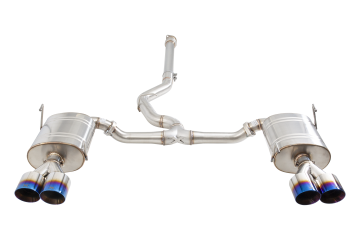 Xforce Subaru WRX VB Cat Back Exhaust System with Burnt Blue Tips
