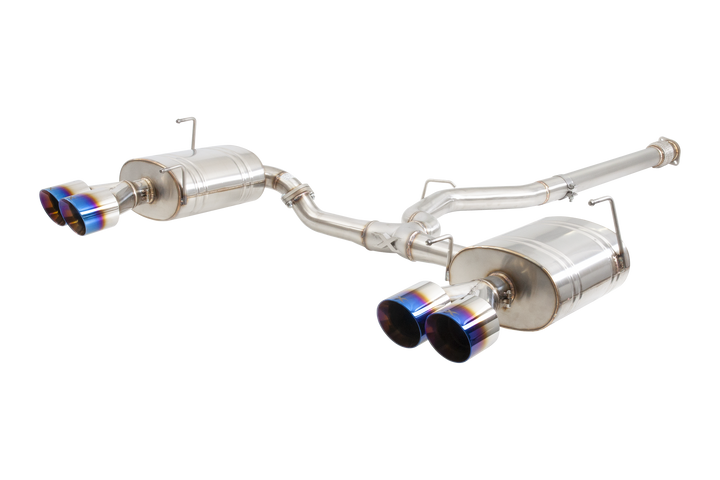 Xforce Subaru WRX VB Cat Back Exhaust System with Burnt Blue Tips