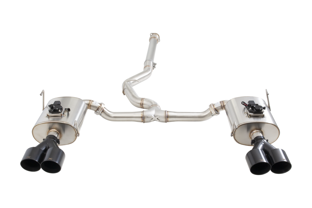 Xforce Subaru WRX VB Varex WR Valved Cat Back Exhaust System with Black Tips