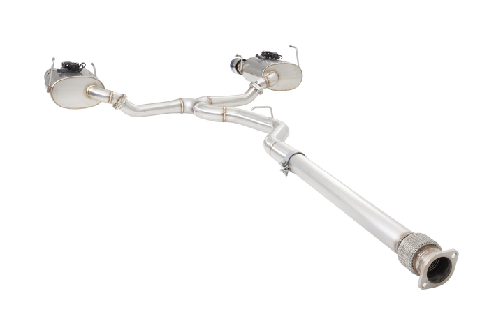Xforce Subaru WRX VB Varex WR Valved Cat Back Exhaust System with Burnt Blue Tips