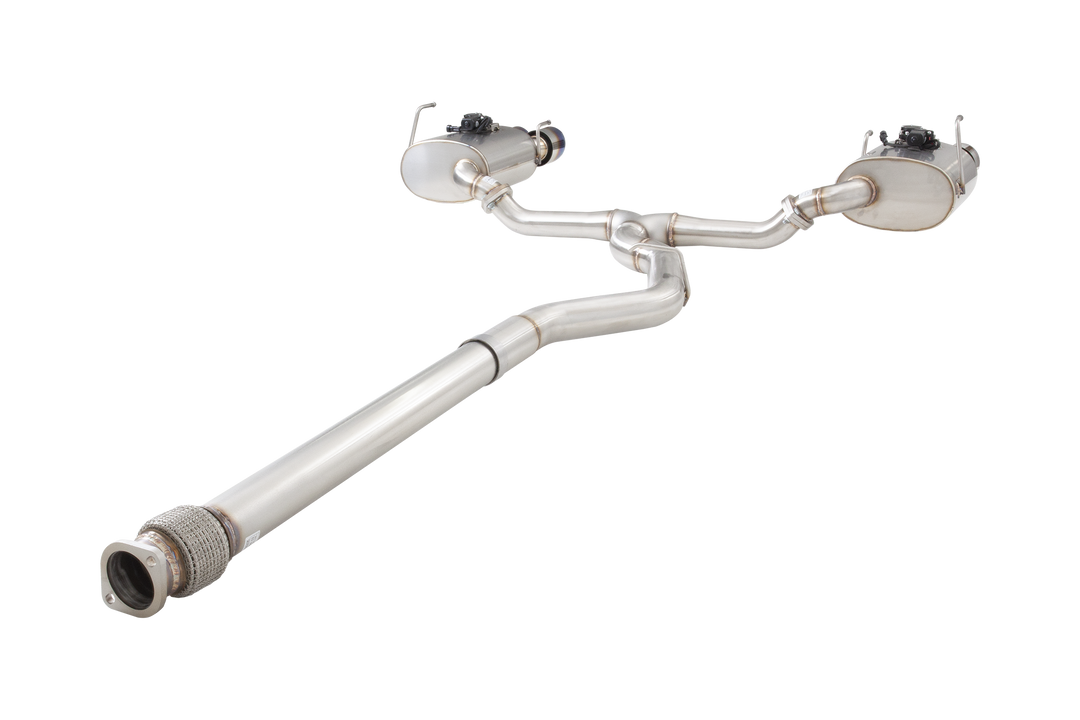 Xforce Subaru WRX VB Varex WR Valved Cat Back Exhaust System with Burnt Blue Tips